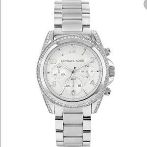 Michael Kors Woman’s White Crystal Steel Watch